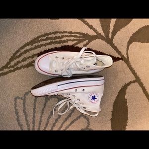 High top white converse